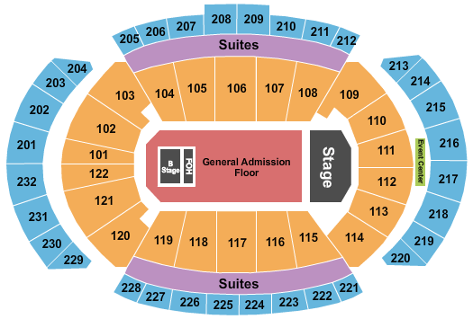 T-Mobile Center Tyler, The Creator Seating Chart